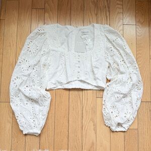 Sabo Skirt White Eyelet Blouse